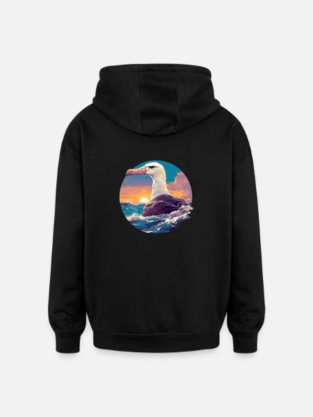 Albatross Albatrosse Albatros - Oversize unisex hoodie - sort