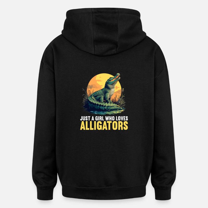 Alligatoren Alligator - Sweat à capuche oversize unisexe - noir