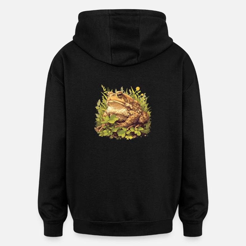 Toad Kröten Kröte - Oversized Unisex Hoodie - Schwarz