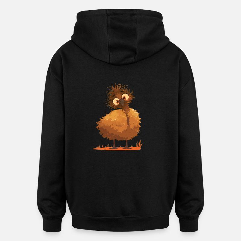 Emus Emu - Oversized Unisex Hoodie - black