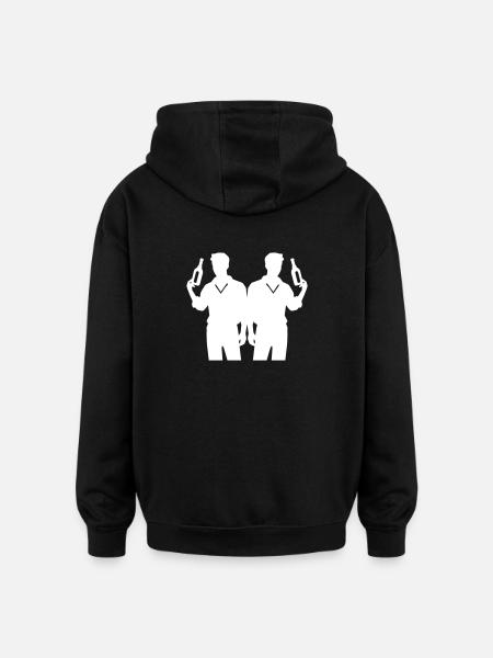 Soirée de l’équipe Silhouette - Sweat à capuche oversize unisexe - noir