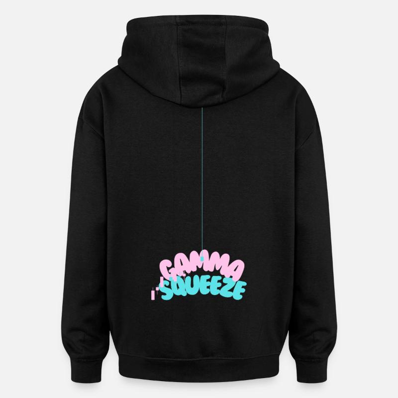Compression gamma - Sweat à capuche oversize unisexe - noir