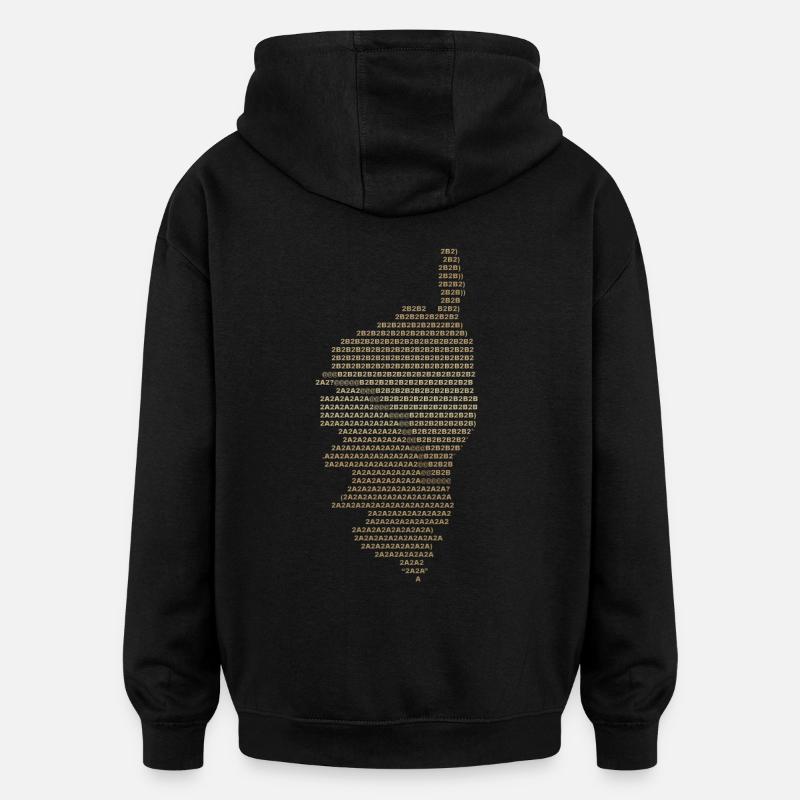 Corse - Sweat à capuche oversize unisexe - noir