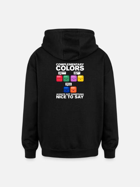 Kunstner kunstner kunstner gave - Oversize unisex hoodie - sort