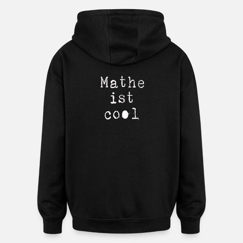 Mathématiques - Sweat à capuche oversize unisexe - noir