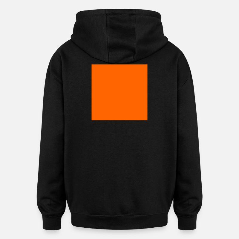 Personalize orange background texture - Oversized Unisex Hoodie - black