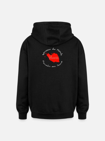 The Vendée Circular Card - Oversized Unisex Hoodie - black