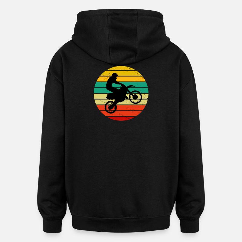 Chopper, Biker, Motorradfan - Oversized Unisex Hoodie - Schwarz