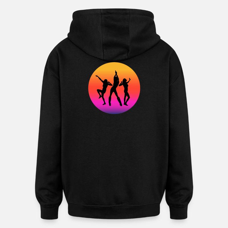 Diso, Disco-Fan, Disco-Musik - Oversized Unisex Hoodie - Schwarz
