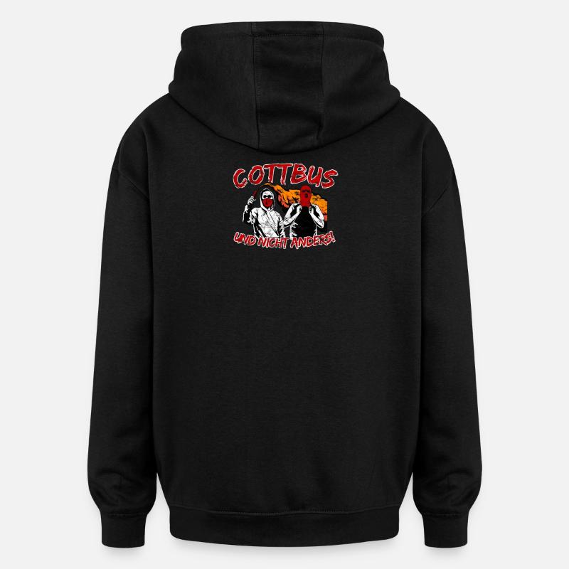 Cottbus und nicht anders UPDATE - Oversized Unisex Hoodie - Schwarz