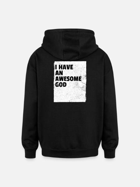 Inspirational Quote Left-Handed - Oversized Unisex Hoodie - black
