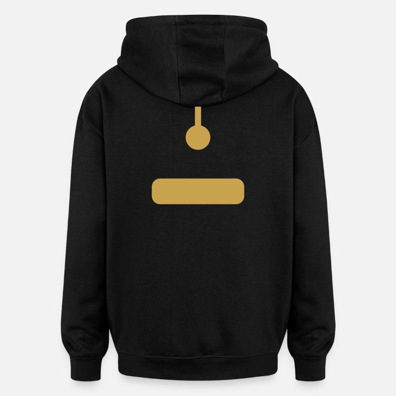 Arcade Joystick Gold - Sweat à capuche oversize unisexe - noir