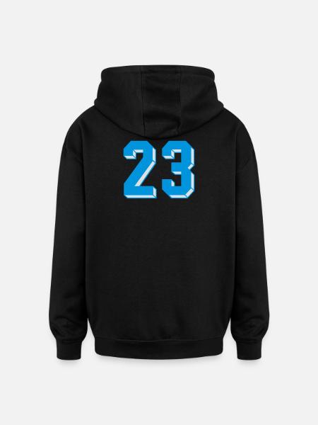 dreiundzwanzig - Sweat à capuche oversize unisexe - noir