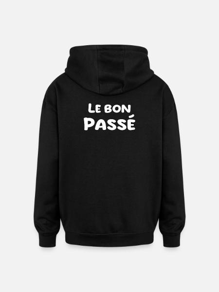 nostalgie passé - Sweat à capuche oversize unisexe - noir