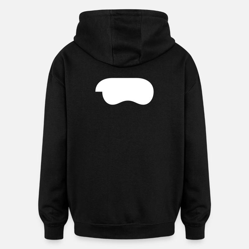 controller-weiss - Oversized Unisex Hoodie - Schwarz