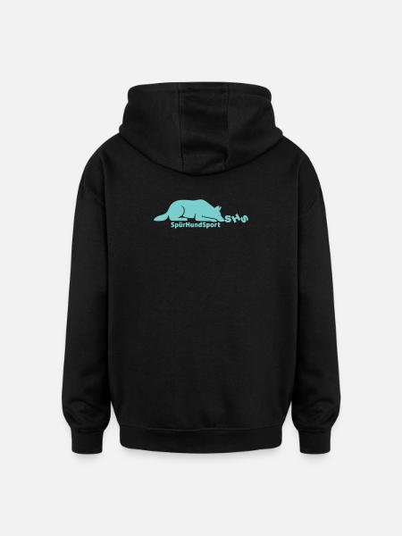 SHS logo mint - Oversized Unisex Hoodie - black
