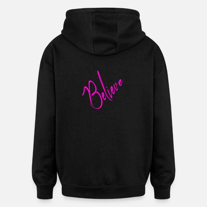 Glaube - Oversized Unisex Hoodie - Schwarz
