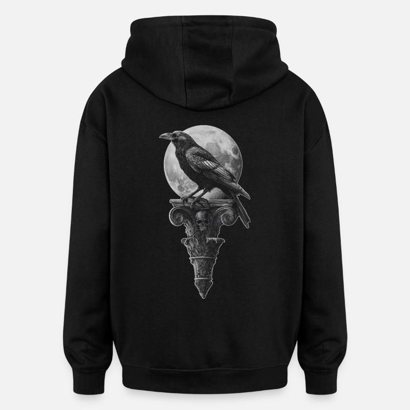 Rabe - Oversized Unisex Hoodie - Schwarz