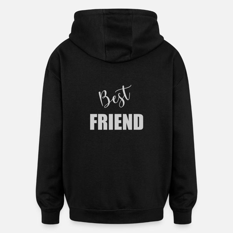 BEST FRIEND. AMI - Sweat à capuche oversize unisexe - noir