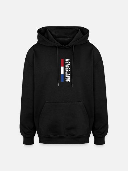 Netherlands / Gift / Gift Idea - Oversized Unisex Hoodie - black