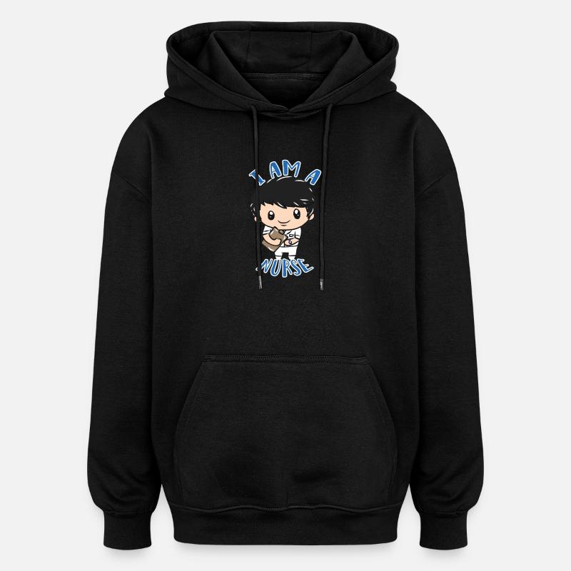 Krankenpfleger - Oversized Unisex Hoodie - Schwarz