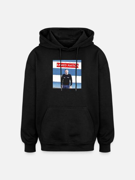 VII - Logo ARMED 2020 - Sweat à capuche oversize unisexe - noir