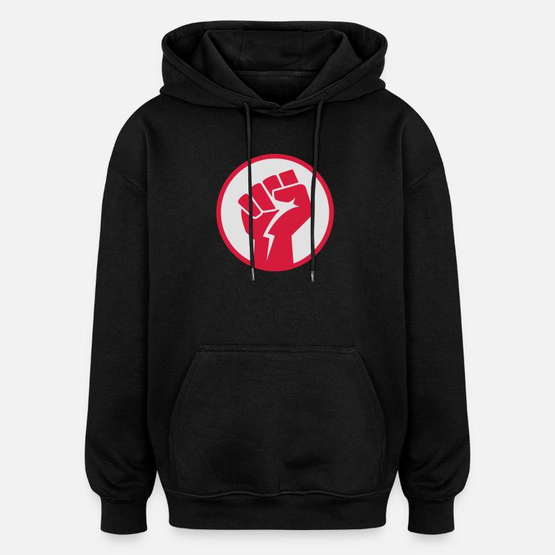 kampfsport power faust - Oversized Unisex Hoodie - Schwarz