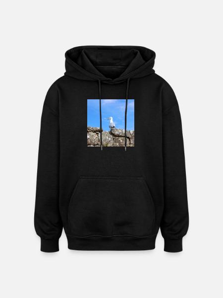 Seagull Northern Germany - Oversized Unisex Hoodie - black