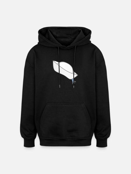 beste sommermode mann, matrosenmütze - Oversized Unisex Hoodie - Schwarz