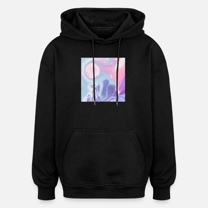 buntes Texturdesign des Mauspads - Oversized Unisex Hoodie - Schwarz