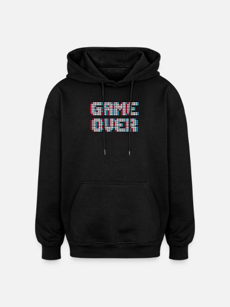 Gamer Games Gambler - Oversized Unisex Hoodie - black