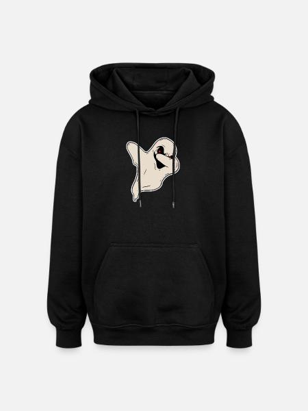Halloween Horror Ghosts - Oversized Unisex Hoodie - black