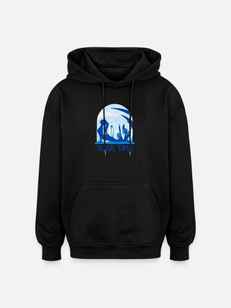 Yoga - Oversized Unisex Hoodie - black