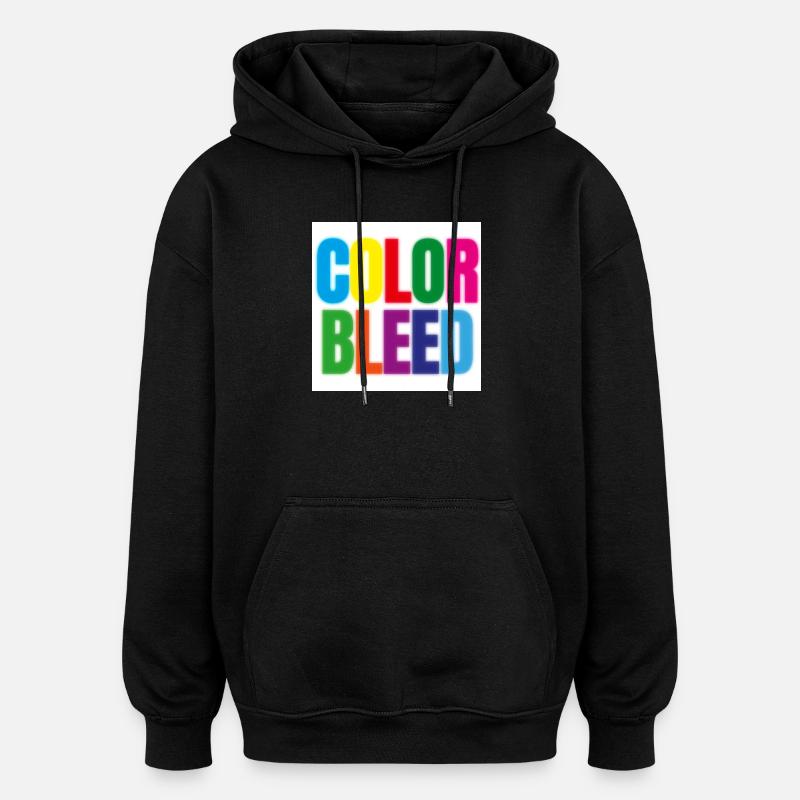 ColorBleed - Oversized Unisex Hoodie - Schwarz