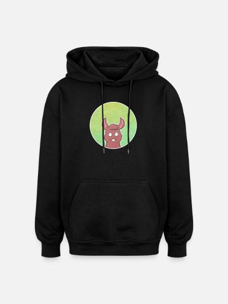 Écureuil - Sweat à capuche oversize unisexe - noir