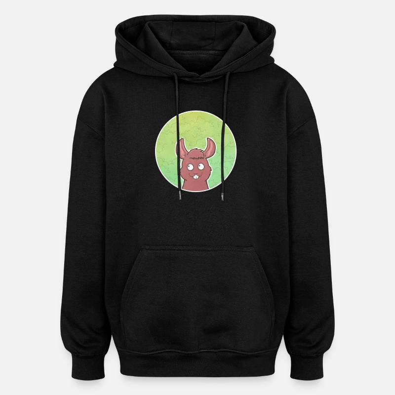 Squirrel - Oversized Unisex Hoodie - black