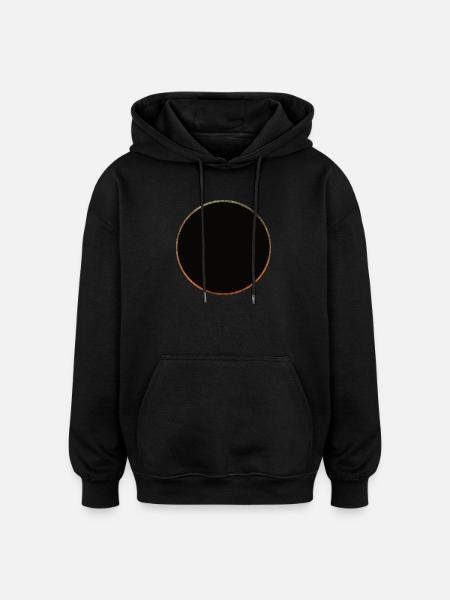 Solar eclipse - Oversized Unisex Hoodie - black