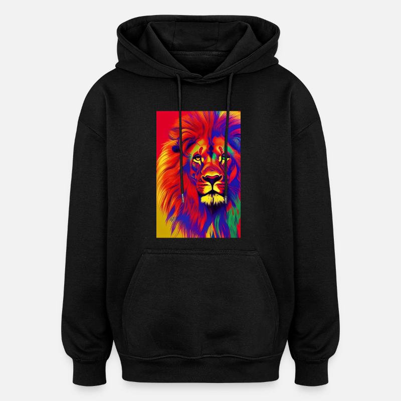 Le Roi Lion - Sweat à capuche oversize unisexe - noir