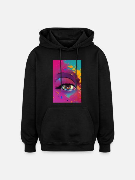 Abstract art - Oversized Unisex Hoodie - black