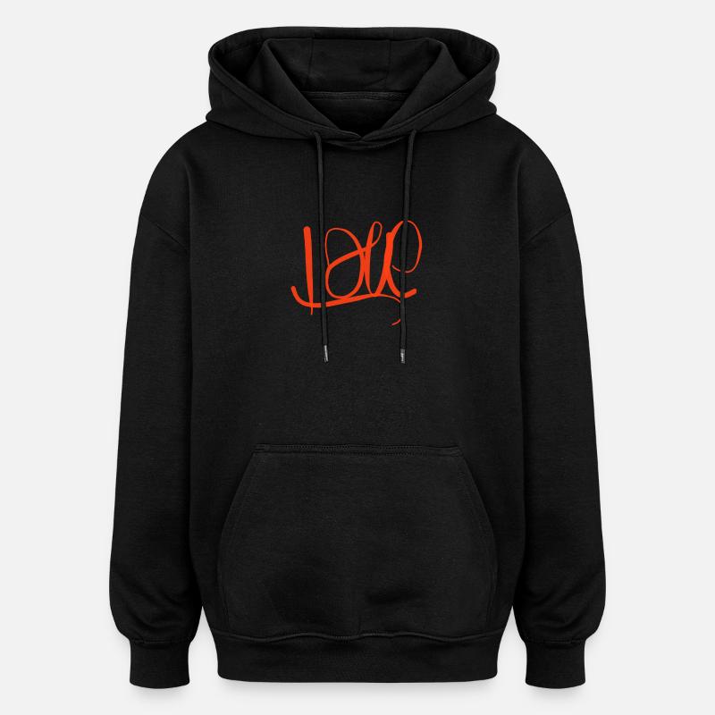 Tablier de chef avec inscription Love - Sweat à capuche oversize unisexe - noir