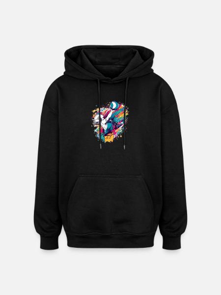 Volleyball - Oversized Unisex Hoodie - black