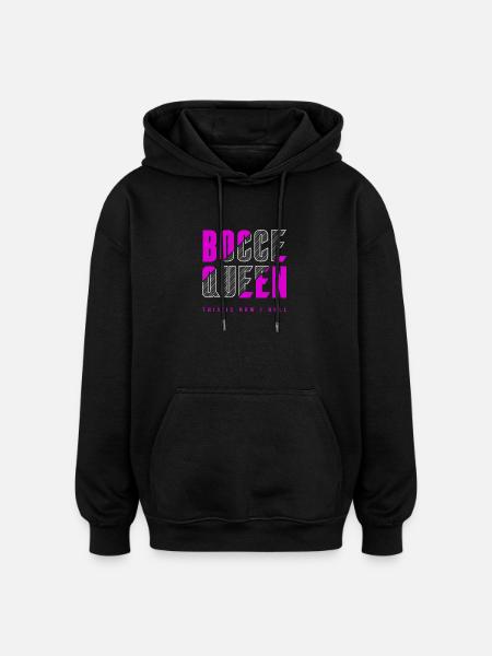 Bocce Queen - Oversized Unisex Hoodie - black