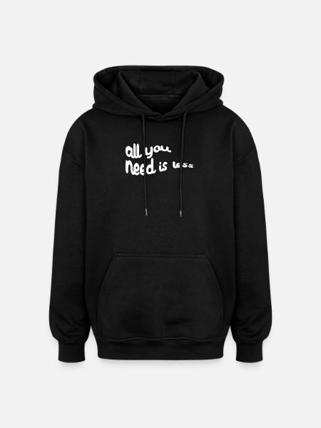 Umweltschützer Umweltschutz Umwelt Erde Statement - Oversized Unisex Hoodie - Schwarz