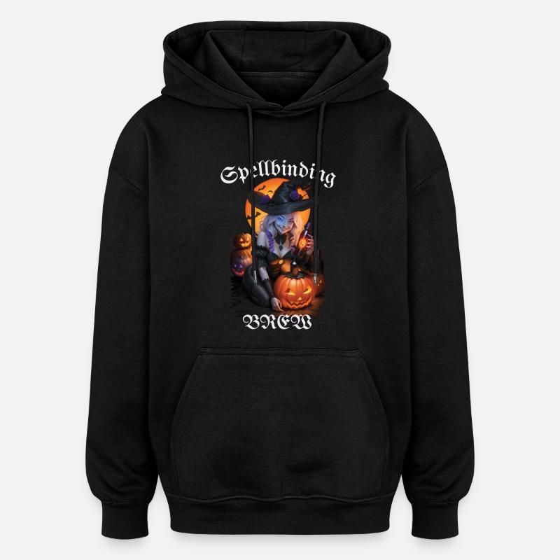 Spellbinding Halloween Beer - Oversized Unisex Hoodie - black