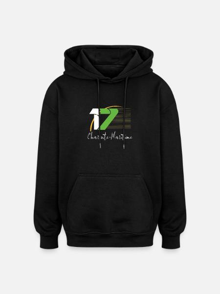 Charente-Maritime - Oversized Unisex Hoodie - black