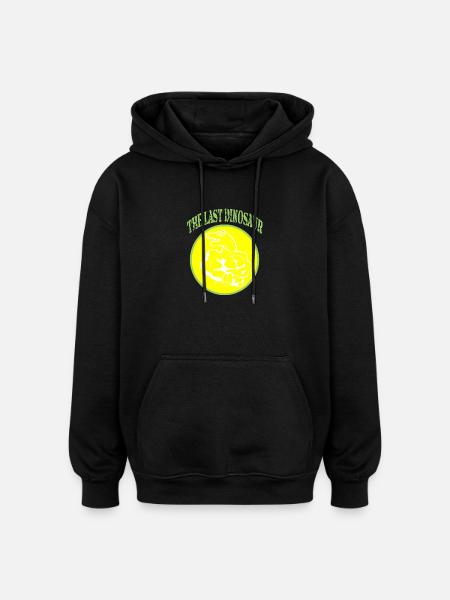 The last Dinosaur - Oversized Unisex Hoodie - Schwarz