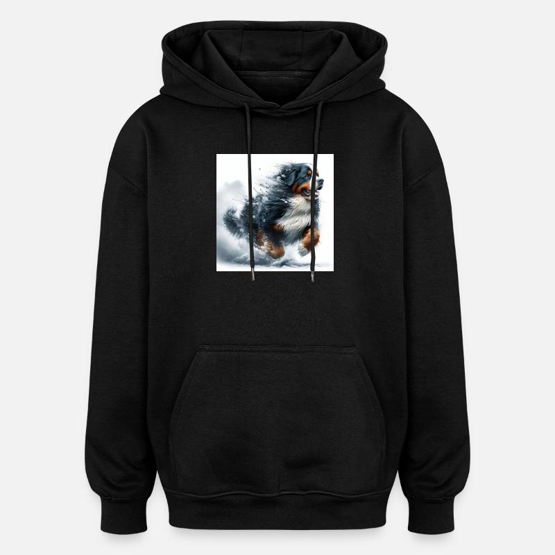 Berner Sennenhund - Oversized Unisex Hoodie - Schwarz