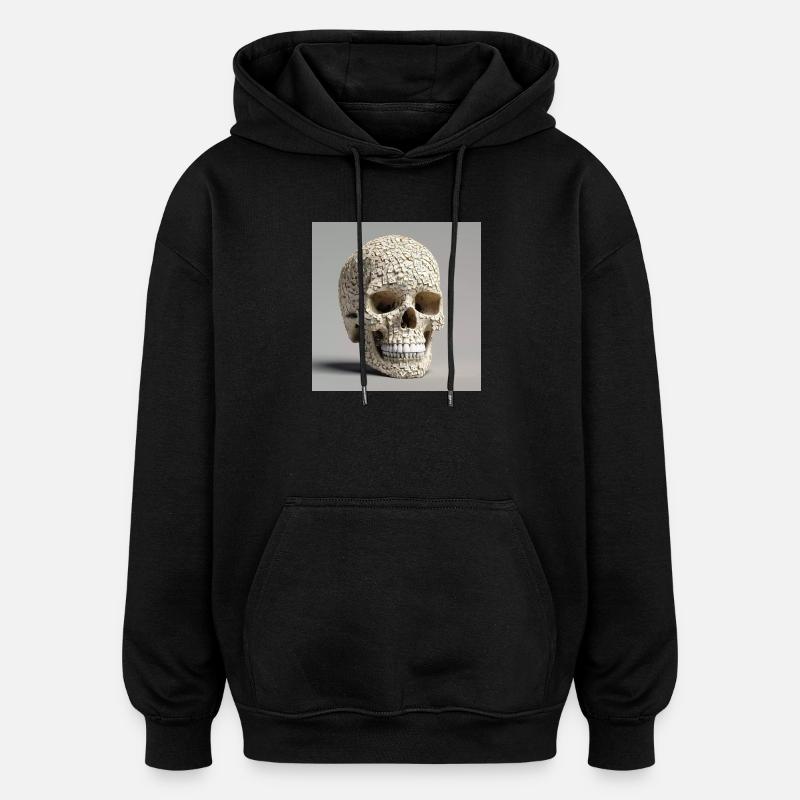 Schädel Nummer 63 - Oversized Unisex Hoodie - Schwarz