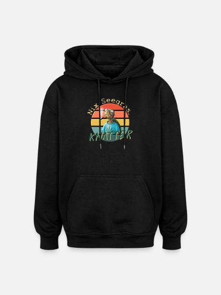 Chill Toad: Funny Rattle T-Shirt Design - Oversized Unisex Hoodie - black