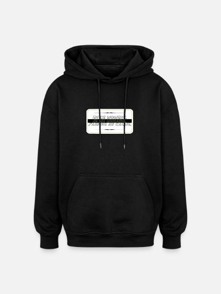 I take it easy - Oversized Unisex Hoodie - black